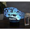 Optechvisual Lampada da tavolo a LED personalizzata, design ambulanza, regalo per infermieri e paramedici, decorazione per auto di salvataggio e luce notturna a LED con nome