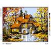 Generico Kit Ricamo Mezzo Punto Croce, Tela Prestampata 60x30 cm, Set Completo con Fili Mouliné in Cotone e Ago, Multicolore (cm 60x50 089)