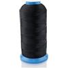 Wheatefull Filo da cucire in nylon resistente, per esterni, sedili in pelle, borse, scarpe, tela, tappezzeria e macchina da cucire, cuciture a mano Nero