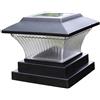 Uonlytech 1Pcs Apparecchi di Posto Esterno Luce Solare Pilastro Luci Con Il Molo di Montaggio Della Piattaforma di Base Recinzione Luce per Tappo Cancello Del Giardino Messaggi Patio (Nero