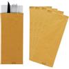 VIRSUS 500 Buste Portaposate Colore Avana Carta Paglia Dimensioni 10 x 25 cm con tovagliolo Doppio Velo - M