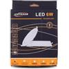 OISE ART STORE Trade Shop - Pannello LED Slim 6w Incasso Rotondo in PVC Luce Caldo Naturale Freddo P105at Bianco Caldo -