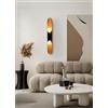 TEKHOME Applique da Muro G9 Moderna 1XG9 Nero e Oro | Lampada da Parete in Alluminio e Ceramica | Illuminazione Interna per Soggiorno, Camera da Letto, Corridoio AQ44-N