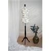 Generico AILANT Manichino donna sartoriale black wood stand (cream/black flowers, 48/50 XL)