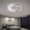 GUANSHAN Simulazione Lampadari lunari Lampada da soffitto a LED Moon Lampada da soffitto ultrasottile Lampada da soffitto per ingresso Lampada da parete per camera da letto, soggiorno