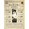 PUBLI 2000 TARGA VINTAGE 1937 CASA DI TOLLERANZA TARIFFARIO DELLA MADAMA GIOIA IMMAGINE RESTAURATA PUBBLICITA' STORICA Dimensioni 20x14cm - 1937. Italian Brothel Rates. Image Restored
