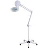 Lightakai Lampada a LED con lente d'ingrandimento a 8 diottrie, 24 W, con luce, dimmerabile, morsetto da tavolo con supporto e ruote, per estetisti, adesivi, dentisti, chiodo tecnici, ecc
