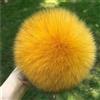 SUKORI 2 Pezzi Pompon in Pelliccia di Volpe Naturale Pompon in Pelliccia per Berretti Cappello Pompon in Pelliccia Fai da Te per Berretti Borse Accessori Sciarpa