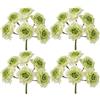 PuntoCasaStore 24 PZ Fiori Artificiali FIORELLINO 3,5x13 CM BOMBONIERA SEGNAPOSTO Composizione confettata, Nascita, Battesimo, Matrimonio, Comunione, Laurea (Verde)