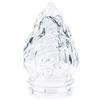 GreHom Pilla | Fiamma in vetro trasparente di ricambio per lampade votive da cimitero | Altezza 9 cm, Innesto Diametro 4 cm (Small)