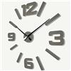 FLEXISTYLE Made in EU, orologio da parete 3D fai da te, grande orologio da parete 100 - 130 cm (spessore 19 mm). Orologio da parete 3D, design moderno, orologio da parete, decorazione per ufficio, soggiorno,