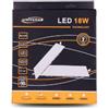 OISE ART STORE Trade Shop - Pannello LED Slim 18w Incasso Quadrato in PVC Luce Caldo Freddo Naturale P205aq - Bianco Caldo -