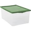 Sicignano Casalinghi Ingrosso Casalinghi Sicignano | Contenitore Storage Box Spring L Neutro con Coperchio Colori Assortiti | Scatola Portaoggetti in Plastica Robusta e Salvaspazio | Ideale per Casa, Ufficio e Garage | Made in Italy (1)