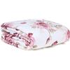 Clara Home Milano Trapuntino Matrimoniale Primaverile, Copriletto Mezza Stagione con Motivo Jacquard a Foglie, Velluto 100% Poliestere, 260x270 cm, Rosa (Eden Rosa, 1 Piazza e Mezza)