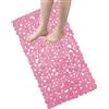 HOME ZEN HOUSEHOLD LINEN TAPPETO ART. ARIEL DOCCIA VASCA ANTISCIVOLO CON VENTOSE 100% PVC PLASTICA QUALITà COMFORT - ANTIMUFFA - SICUREZZA PER BAMBINI E ANZIANI (ROSA, 76,50X38,50 CM)