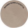 MAYRA Tovaglietta Personalizzata con Ricamo Nome, Scritta | Tovaglietta Americana per Colazione Lavabile | Idee Regalo per la Casa | Design e Ricamo Made in Italy (Naturale)