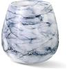 Terroso - Vaso - Vetro artico soffiato a bocca - Aspetto lussuoso, elegante e raffinato - 25 cm di altezza - Effetto marmo - Vaso per fiori