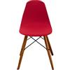 Chickwin Coprisedie Scandinavo, Tinta Unita Coprisedia Elasticizzati con Schienale 1 2 4 6 Pezzi, Fodere per Sedie da Sala da Pranzo Fodere Coprisedia Antiscivolo (Rosso,4 Pezzi)