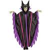 W WIDMANN MILANO Party Fashion - Costume Malefizia, vestito, strega, fata cattiva, Halloween, carnevale