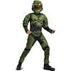 Disguise Halo - Costume da bambino, Halo Master Chief Bambino, Alone Ufficiale, Alone Bambino, Costume Militare per Bambino, Alo, Costume Militare Bambino, Taglia XL