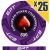 European Poker Tour - PokerManiaShop Fiches Ceramica EPT Replica Valore 500