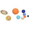 Fockety 9pcs Universe Planet System System, Solare Modello di Insegnamento Planet Toys, Planet Model Astronomy Science Educational Model Set per L'astronomia Appassionato