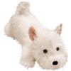 Fyrdyn Cagnolino di Peluche, Cucciolo in Peluche da Abbracciare, Cane Bianco Sdraiato, per i Bambini Camera dei Bambini Scrivania Divano Auto Compleanno Natale