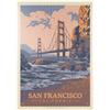 MyPuzzle.com MyPuzzle San Francisco, CA: Golden Gate-Water's Edge, Vintage Poster - Premium 1000 Pezzi Puzzle - MyPuzzle Collezione speciale di Anderson Design Group