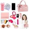 Generico Set Borse Gioco per Bambine - Borsetta Bambini con Trucco Finto | Travestimento Giochi Principessa per Ragazze e Bambine Piccole