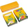 CRAYOLA - Set 24 Gessi Bianchi e Colorati per Lavagna Nera con Cancellino, per Scuola e Casa, 98268