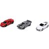 Jada JAN32482 Hollywood Rides-Nano Fast and Furious 3 Car Set da collezione in miniatura, multicolore, taglia unica