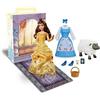 Disney Store Bambola ufficiale Principessa La Bella e la Bestia di 27,9 cm, con libro da colorare, bambola principessa aggiuntiva in costume classico, giocattolo