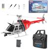 RCXTechPro RC ERA C138 Bell 206 RC Elicottero per adulti, scala 1:30 6CH giroscopio a 6 assi singolo rotore elicottero con posizionamento del flusso ottico mantenimento dell'altitudine stabile volo -