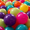 KiddyMoon 200 Palline/7Cm Palline Morbide Colorate Per Piscina Bambini Fatto In EU, Verde Ch/Giallo/Turchese/Arancione/Rosa Sc/Viola