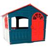 Sport1 One The Sport Maker Sport1 casetta da giardino per bambini House of Fun. Casa per bambini di plastica per interno. Casetta per bambini da giardino. Robusta e resistente alle intemperie. 130x111x115cm Blu petrolio e rossa