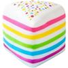 WMFASBAG Giocattolo Squeezable Arcobaleno Torta, Cubo Morbido e Carino per Scrivania, Effetto Sensory Fidget per Pasqua, Filler di Uova, Favor Party, Regali per Bambini e Ragazzi