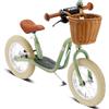 PUKY LR XL BR Classic Vintage Bicicletta | Retro Verde | Telaio profondo & Pedana | Pneumatici da 12,5 pollici | Sicurezza con V-Brake e ingresso speciale | Ideale a partire da 3 anni e 95 cm