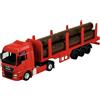 Generisch Welly Man TGX XXL rosso con rimorchio in legno camion camion 1/64 Metal Model Auto Die Cast Nuovo in scatola