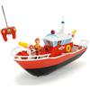 Dickie Toys Barca RC Titan FMS RC, giocattolo Sam il pompiere, barca radiocomandata