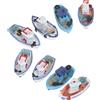 Kisangel Kit Decorativo in Miniatura Barca Spiaggia 8 Pezzi in Resina | Paesaggi Marini in Miniatura, Decorazione da Tavolo, Uso in Sabbia, Stile Delicato