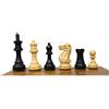 TAJ CHESS STORE Scacchi professionali Staunton solo pezzi | Scacchi artigianali in legno di alta qualità ebanizzati | Set di scacchi di lusso | Chessmen ponderato 2 regine extra