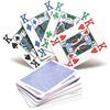 Copag 4 couleur 100% plastique Cartes à jouer Poker Taille Index JUMBO BLEU (arrière)