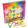 Nice Group RAINBOW HIGH Fashion Beads, Kit di Perline Colorate con Lettere, Farfalle, Stelle, Cuori, Fiori e 4 ciondoli Lip Gloss - Nice Group