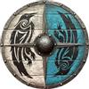Generico Scudo in legno medievale - Autentico arredamento vichingo indossata da battaglia per muro e casa | Norse Valhalla ispirato Warrior Shield per uomini e ragazzi - Decorazione medievale rustica per caver