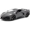 Maisto 31447 Chevrolet Corvette C8 Stingray, grigio scuro, 2020, 1:18, modello finito