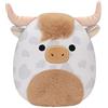 Squishmallows Jazwares - Peluche originale da 30,5 cm, motivo: mucca delle Highland maculati