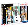 Clementoni - 27541 - Supercolor Puzzle - Juventus - 104 pezzi - Made in Italy, puzzle bambini 6 anni+
