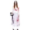 Partilandia Costume da sposa cadavere con sangue da donna, taglia S