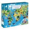 Janod - Puzzle Educativo per Bambini Animali in Via di Estinzione - 200 Pezzi - Dall'Età di 6 Anni, J02676