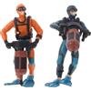 BESPORTBLE Set 2pezzi Figurine di Subacqueo in Pvc Giocattolo Educativo per Ragazzo Ragazza Decorazione Realistica e Adorabile per Acquario o Spazio Desktop